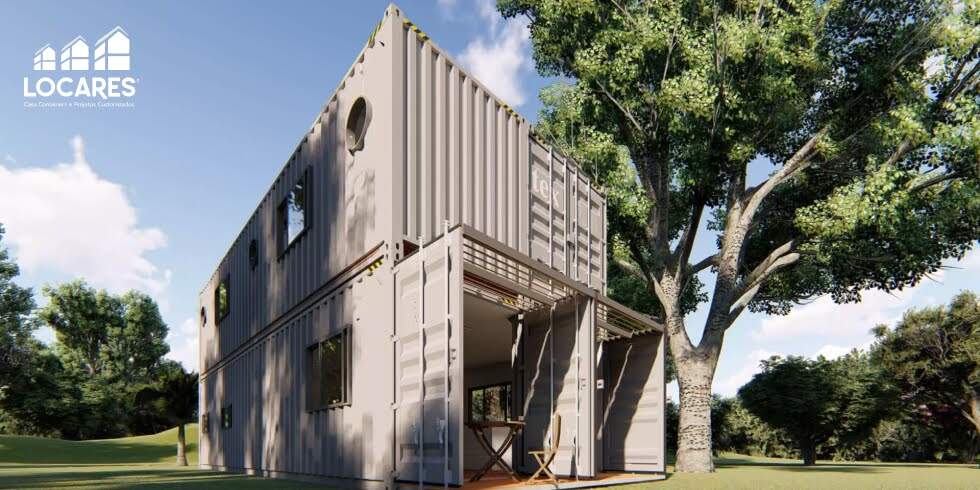 Casa Container: Espaço Amplo e Modernidade em Dois Andares