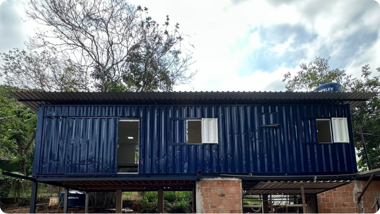 Casa Container de 60m2 com 2 Containers Marítimos